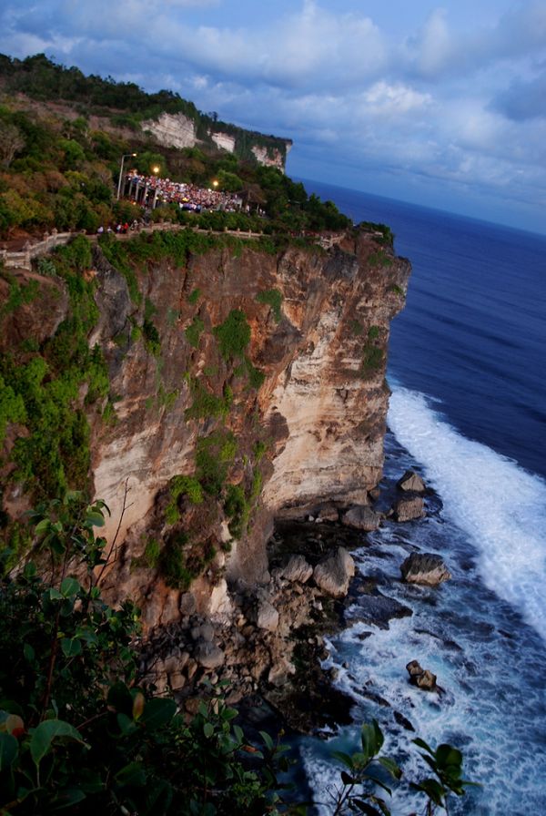 Uluwatu temple cliff sunset