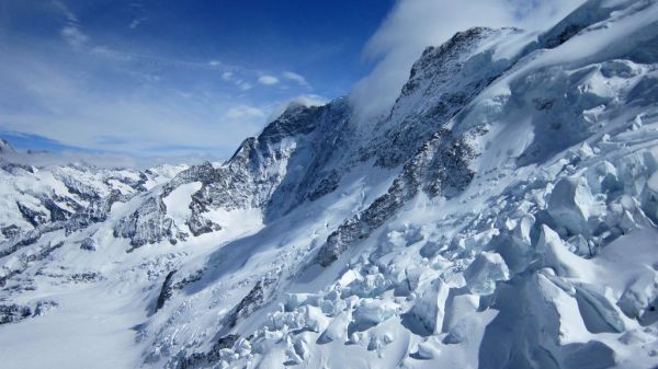 Jungfraujoch snow platform Top of Europe